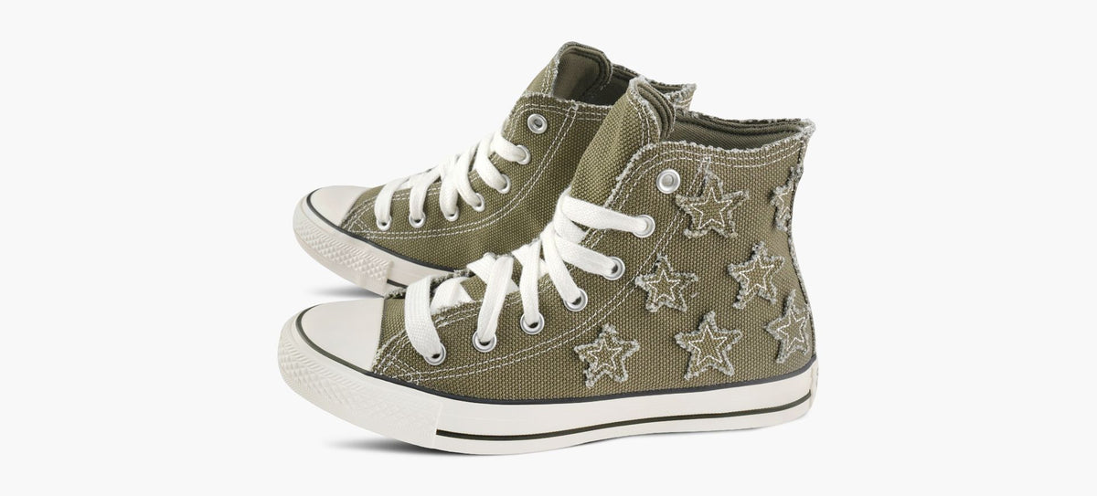 CONVERSE CHUCKTAYLORALLSTARDISTRESSEDTOILES en KHAKI vue 4