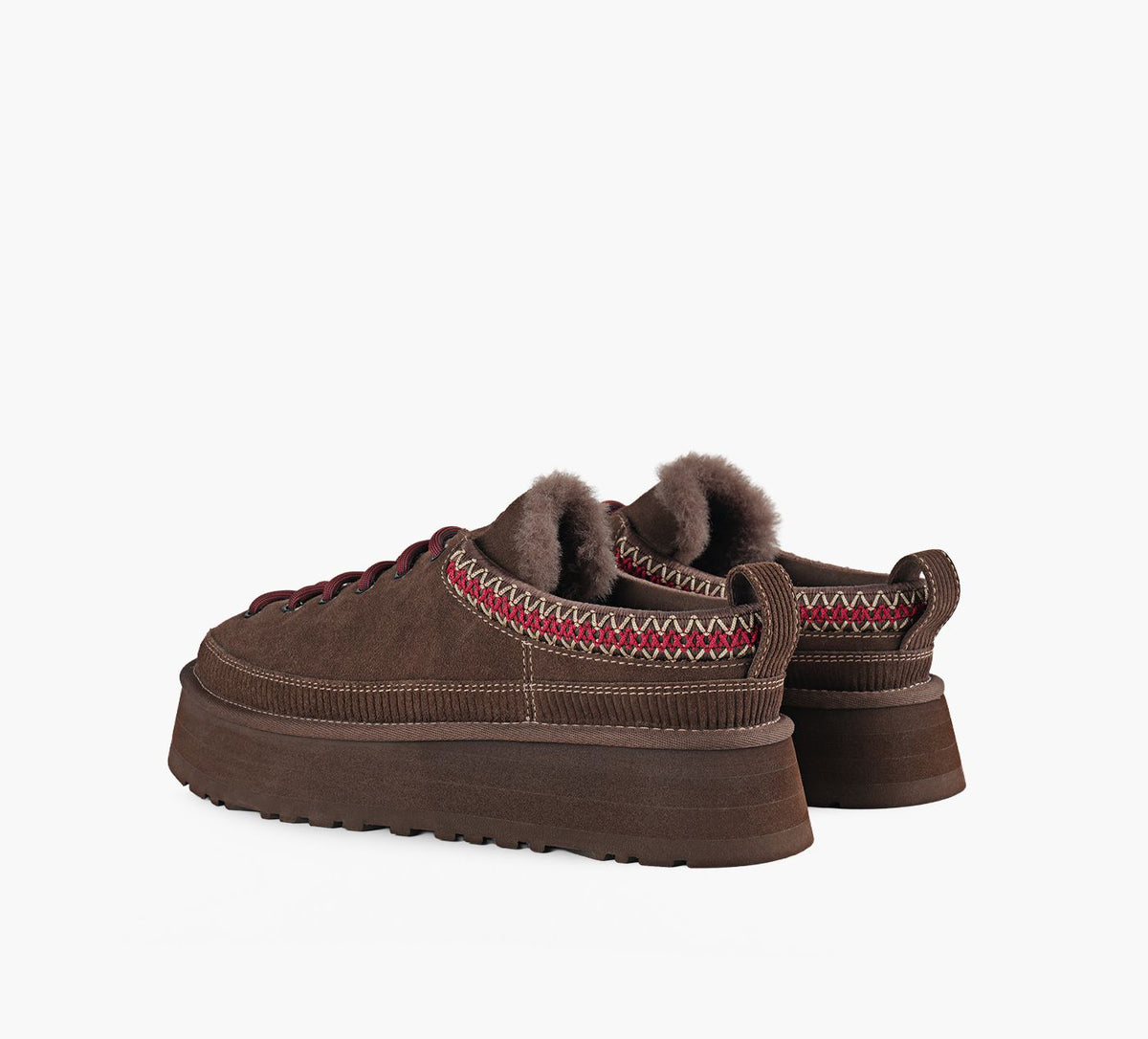 UGG PANTOUFLELACERHERITAGE en BRUN vue 3