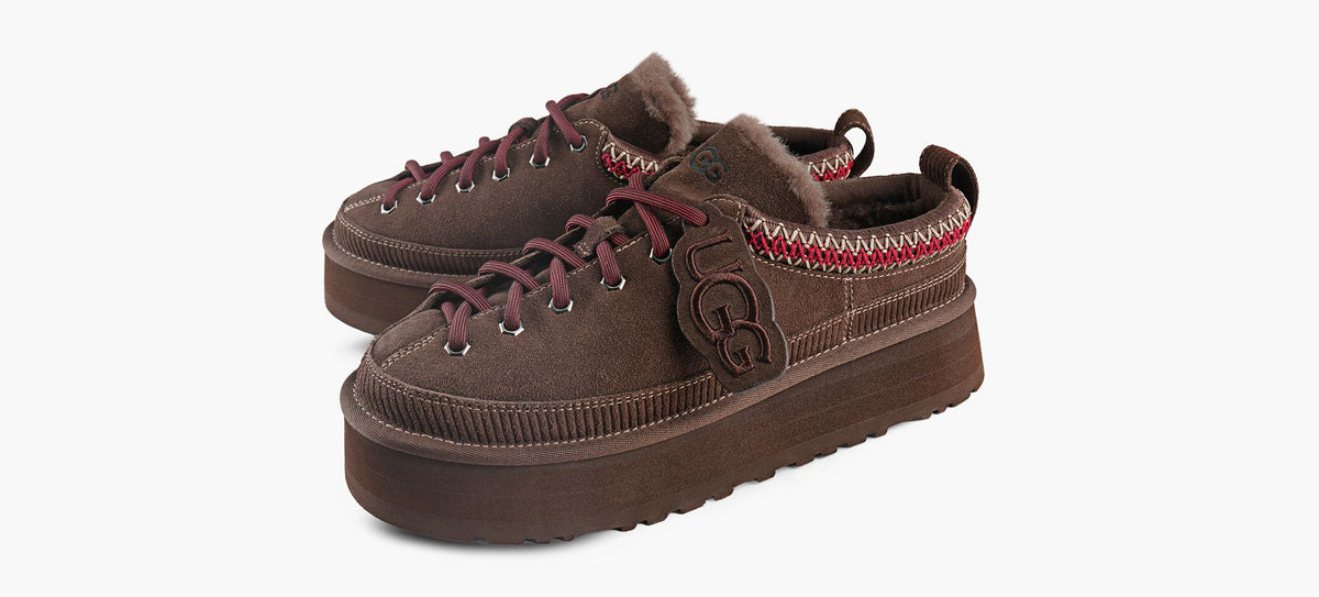 UGG PANTOUFLELACERHERITAGE en BRUN vue 4