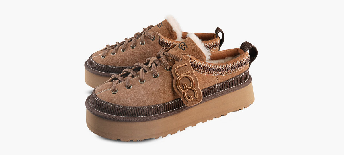 UGG PANTOUFLELACERHERITAGE en TAN vue 4