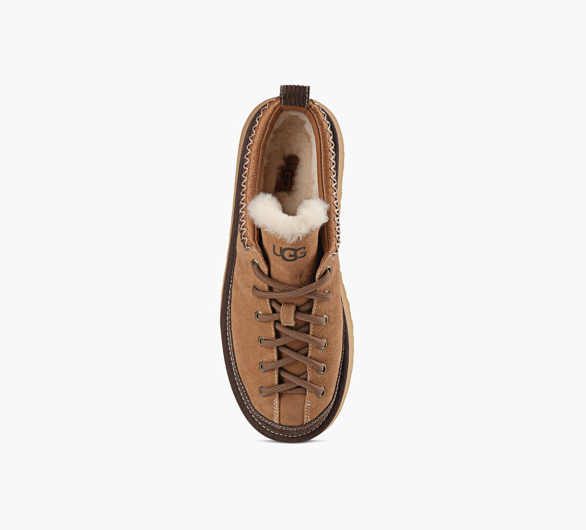 UGG PANTOUFLELACERHERITAGE en TAN vue 1c