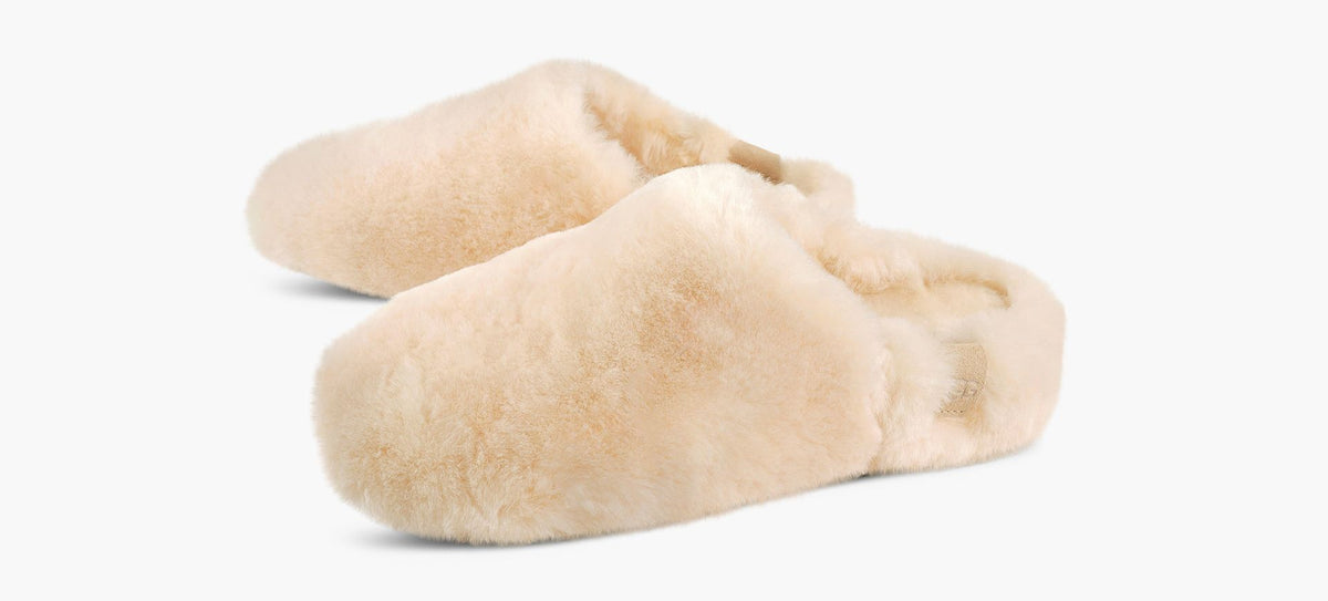UGG PANTOUFLEFLUFFEELEA en BEIGE vue 4