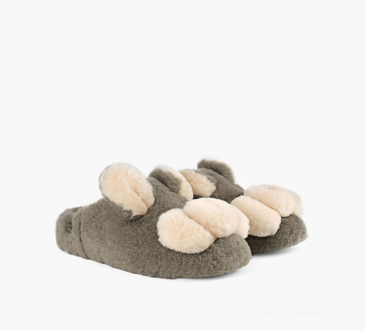 UGG PANTOUFLEELEAHOP en GRIS vue 2