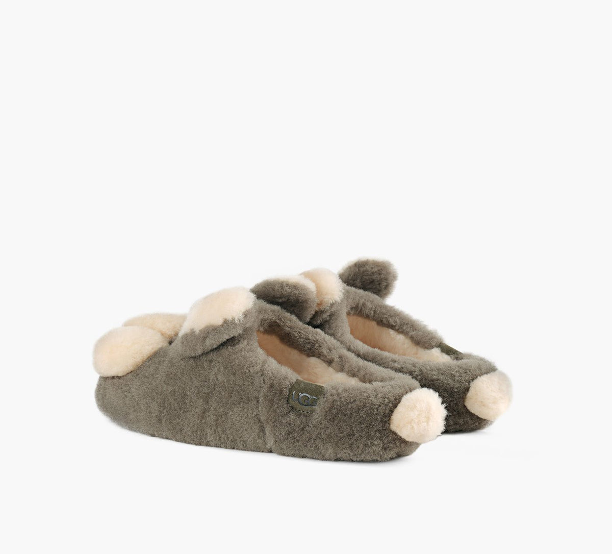 UGG PANTOUFLEELEAHOP en GRIS vue 3