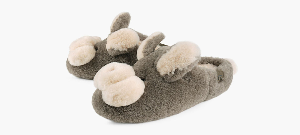 UGG PANTOUFLEELEAHOP en GRIS vue 4