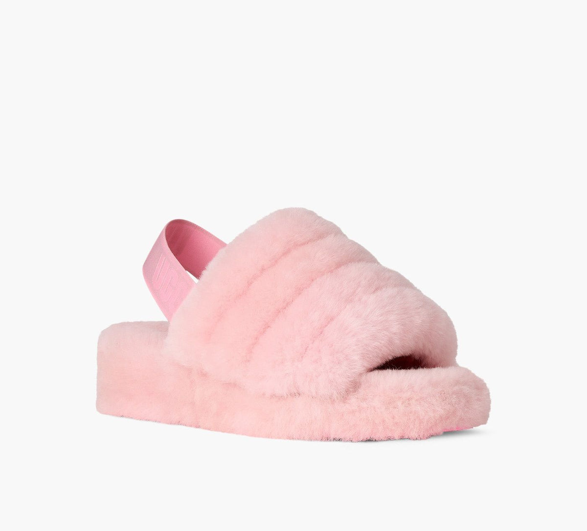 UGG FLUFFYEAHSLIDE in LIGHT PINK view 2
