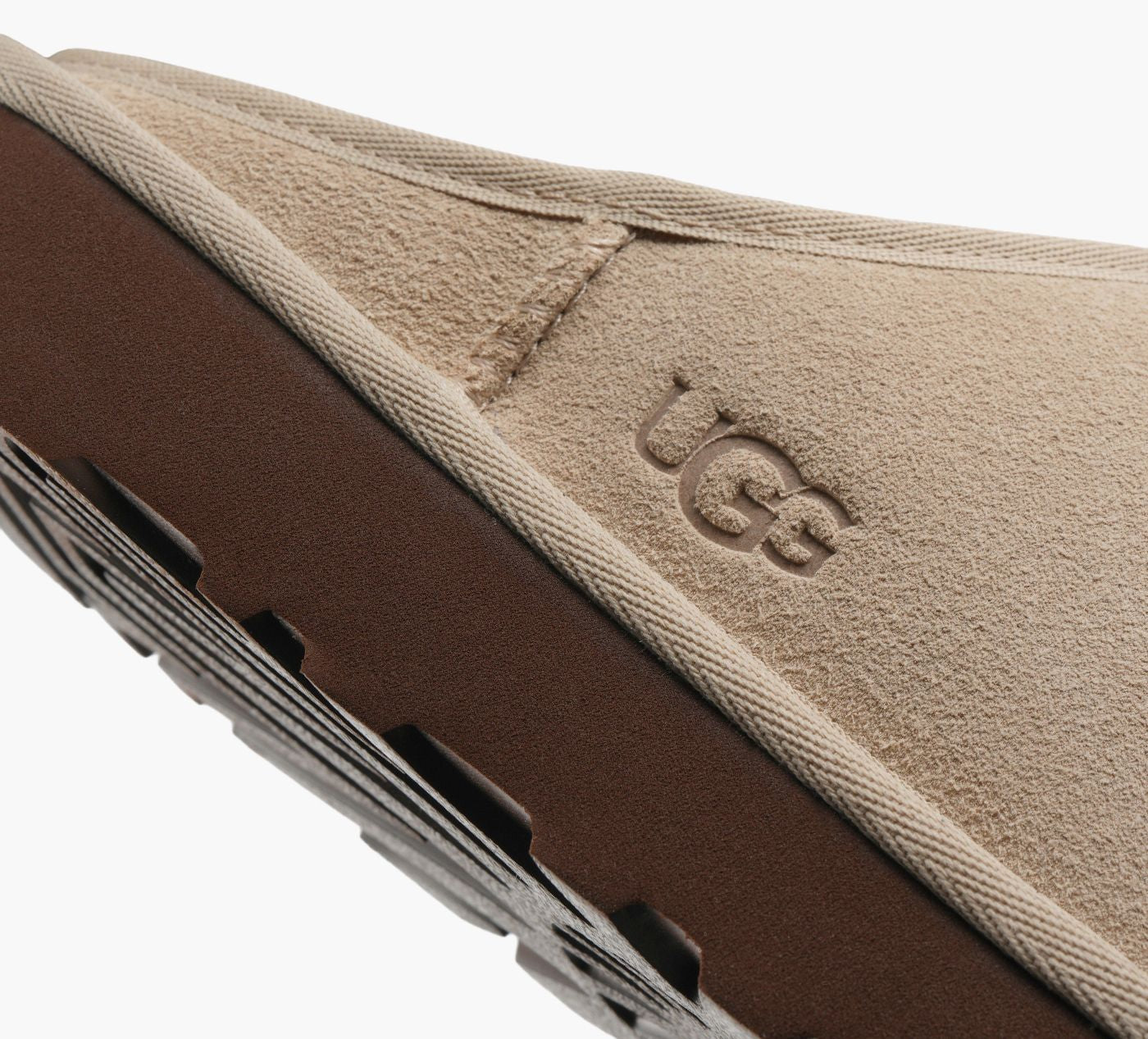 UGG PANTOUFLECLASSICENFILER en TAUPE vue 1b