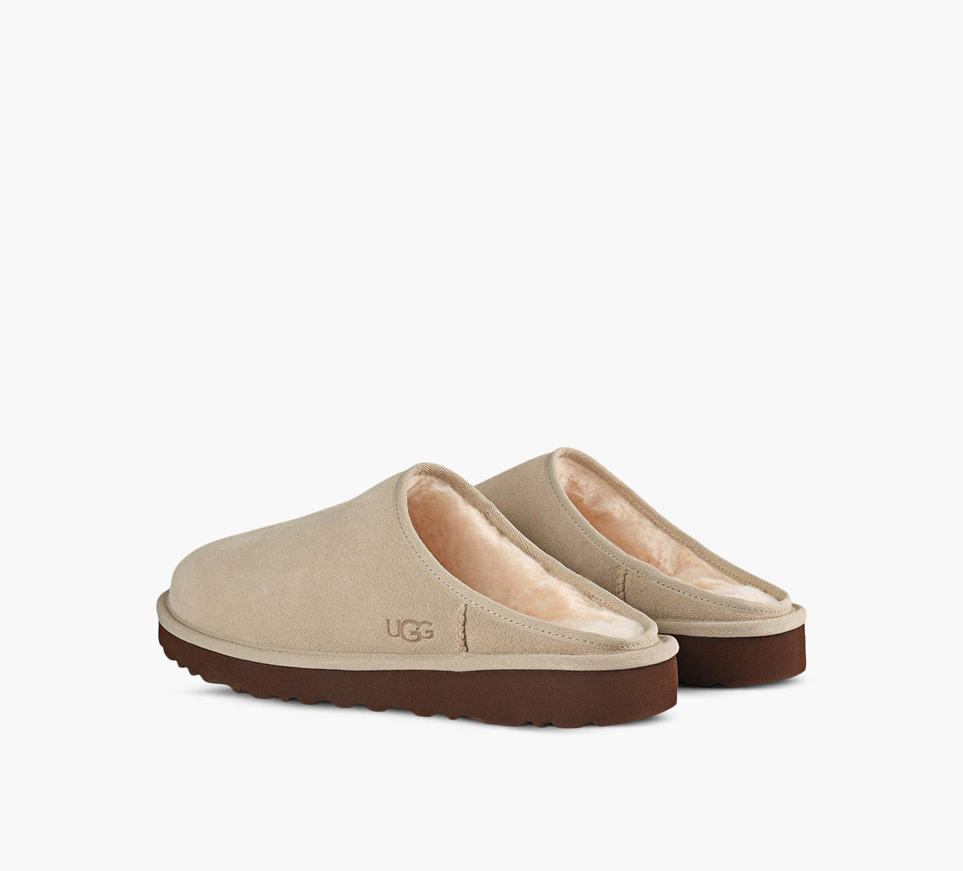 UGG PANTOUFLECLASSICENFILER en TAUPE vue 3
