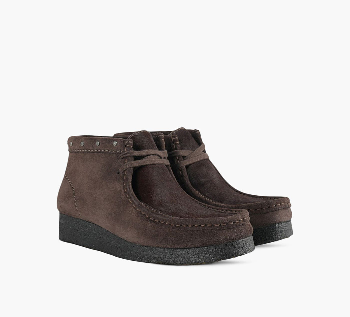 CLARKS ORIGINALS WALLABEEBOOT in BROWN view 2