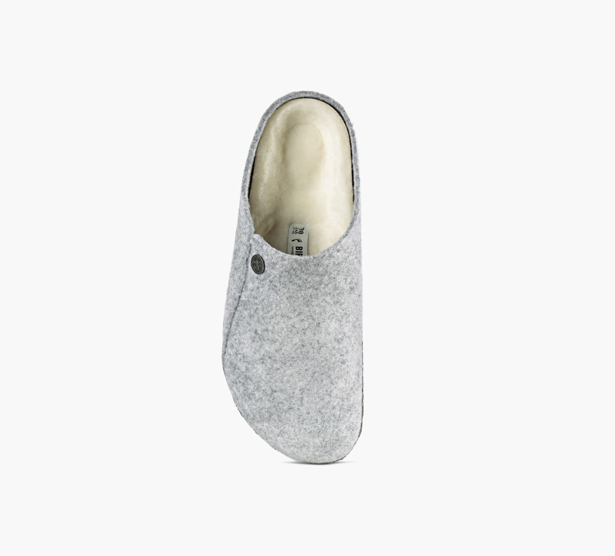 BIRKENSTOCK ZERMATTENPEAURETOURNE en GRIS vue 1c