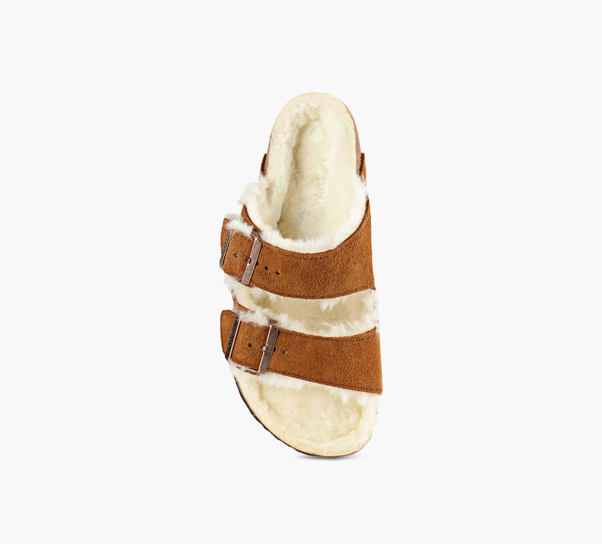BIRKENSTOCK ARIZONAENPEAURETOURNE en TAN vue 1c