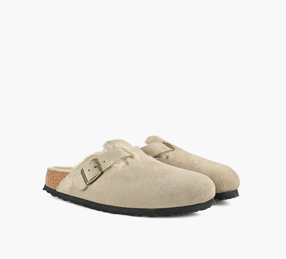 BIRKENSTOCK BOSTONSHEARLING in TAUPE view 2