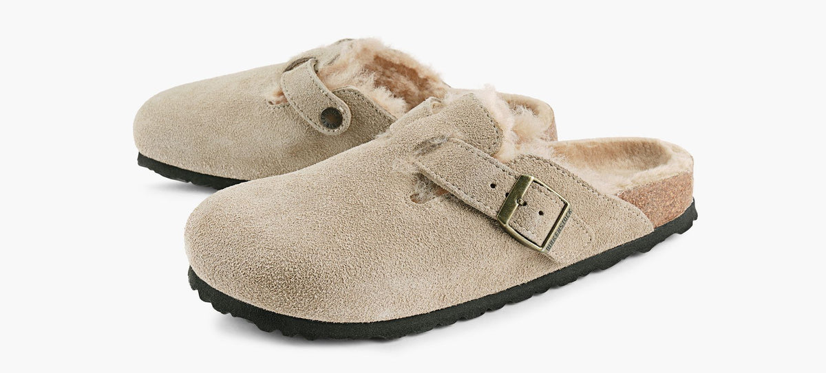 BIRKENSTOCK BOSTONSHEARLING in TAUPE view 4
