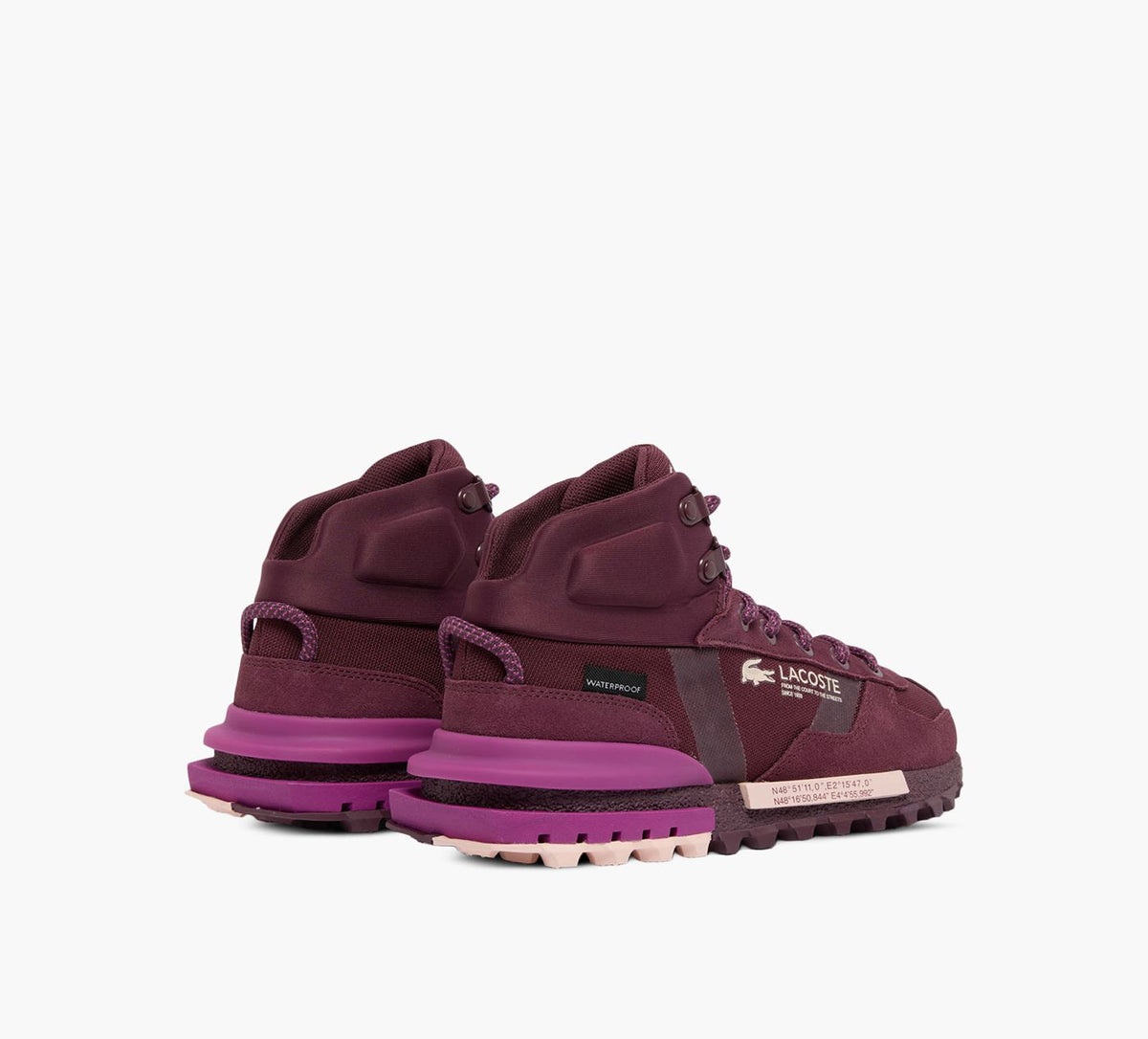 LACOSTE ELITEACTIVE in BURGUNDY view 3