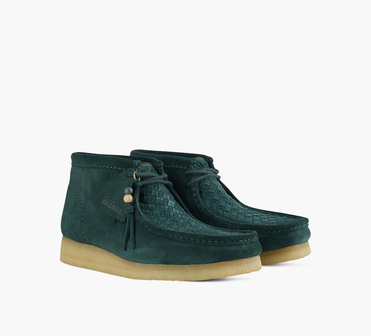 CLARKS ORIGINALS WALLABEEBOOT in GREEN view 2