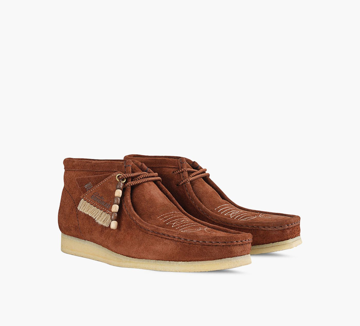 CLARKS ORIGINALS WALLABEEBOOT in BROWN view 2