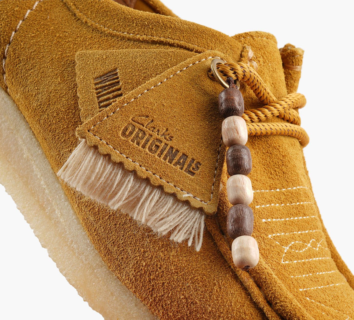 CLARKS ORIGINALS WALLABEE in YELLOW view 1b
