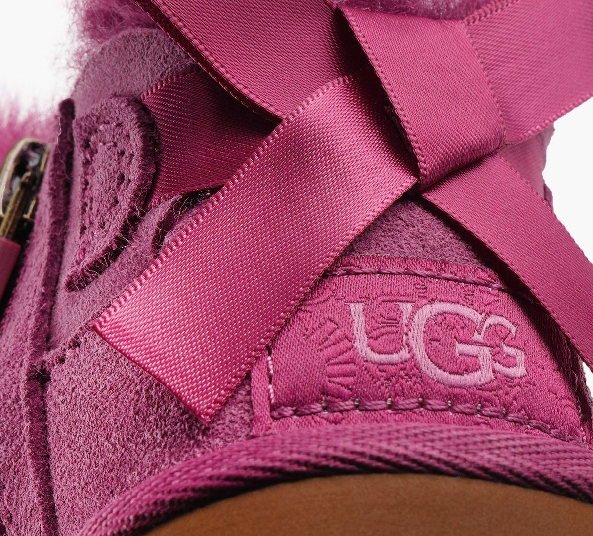 UGG ULTRAMINIBAILEYBOW en VIOLET vue 1b