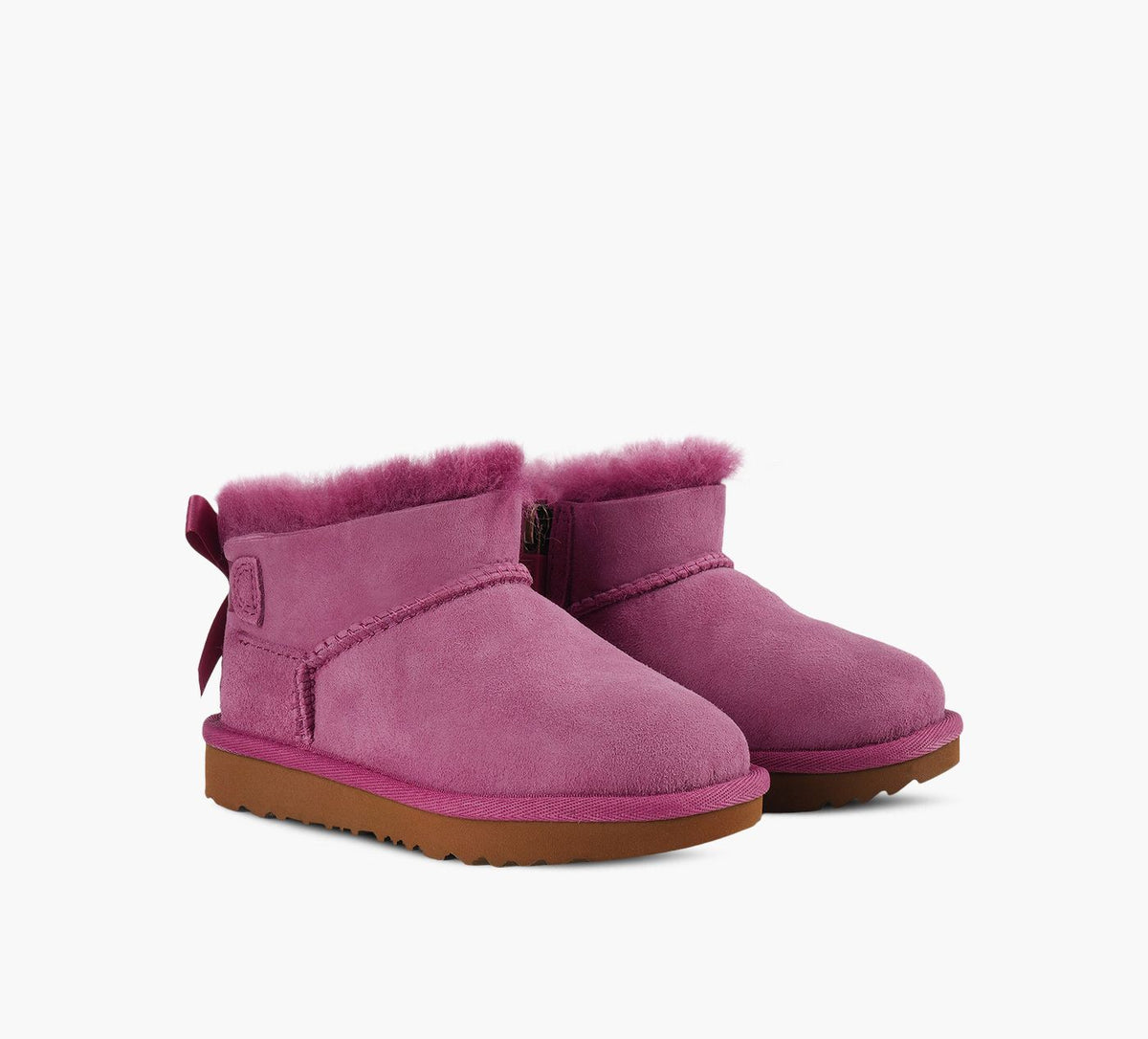 UGG ULTRAMINIBAILEYBOW en VIOLET vue 2