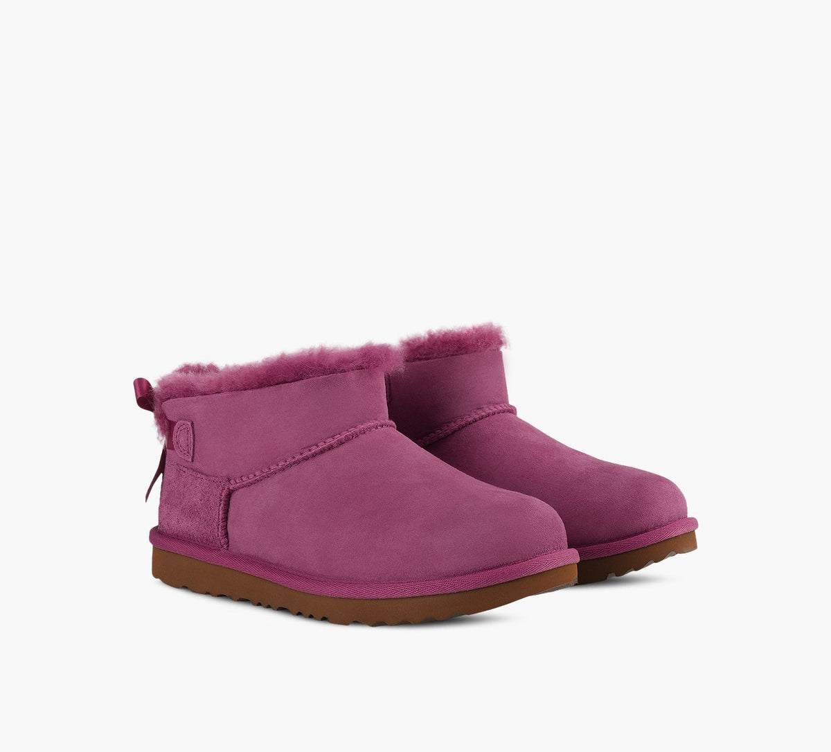 UGG ULTRAMINIBAILEYBOW en VIOLET vue 2