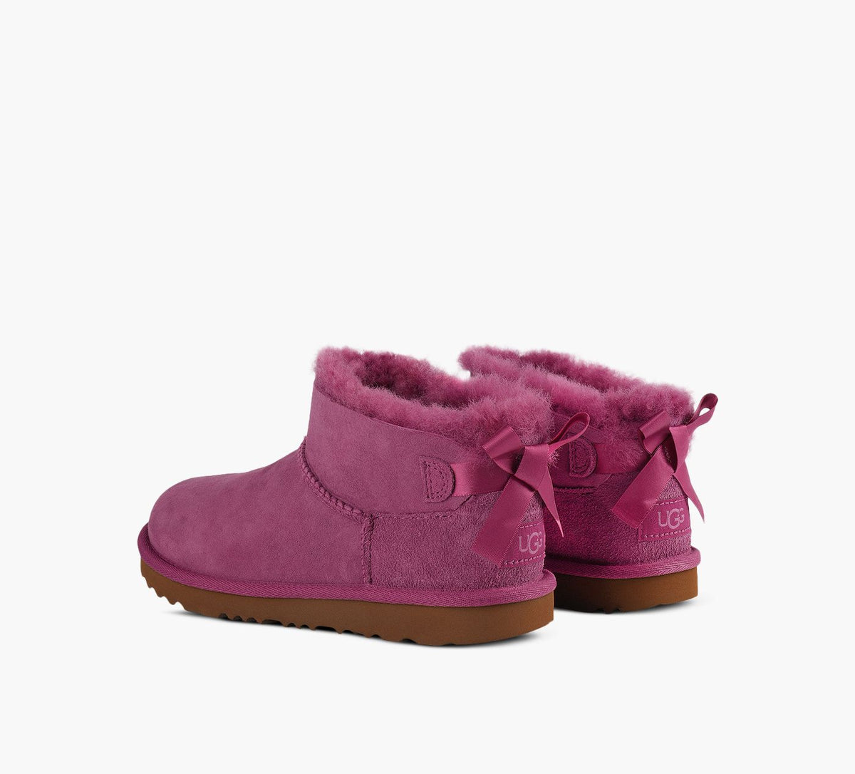 UGG ULTRAMINIBAILEYBOW en VIOLET vue 3