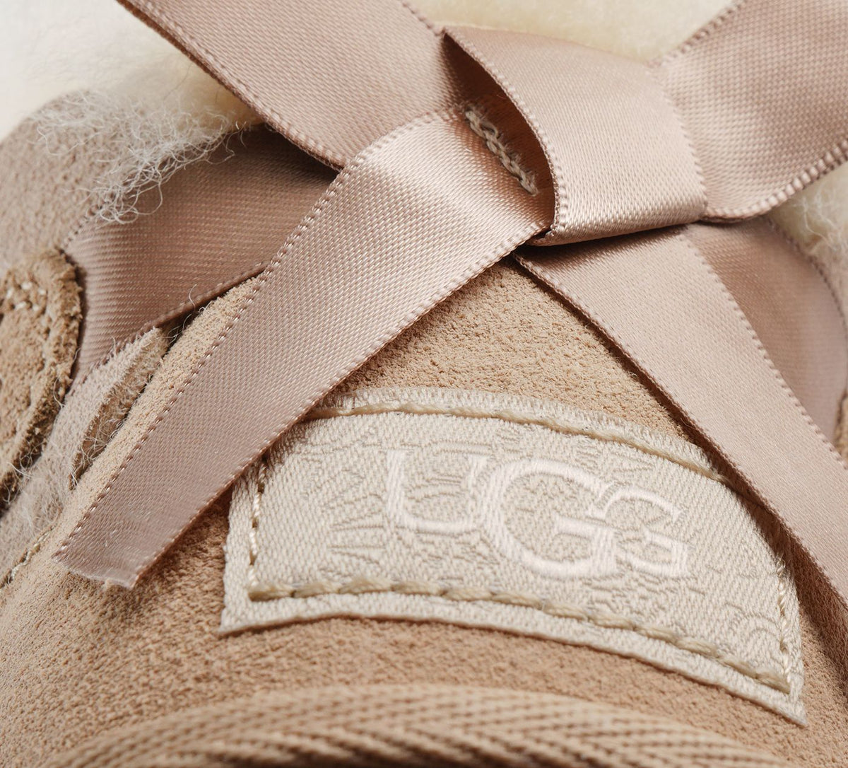 UGG ULTRAMINIBAILEYBOW en BEIGE vue 1b
