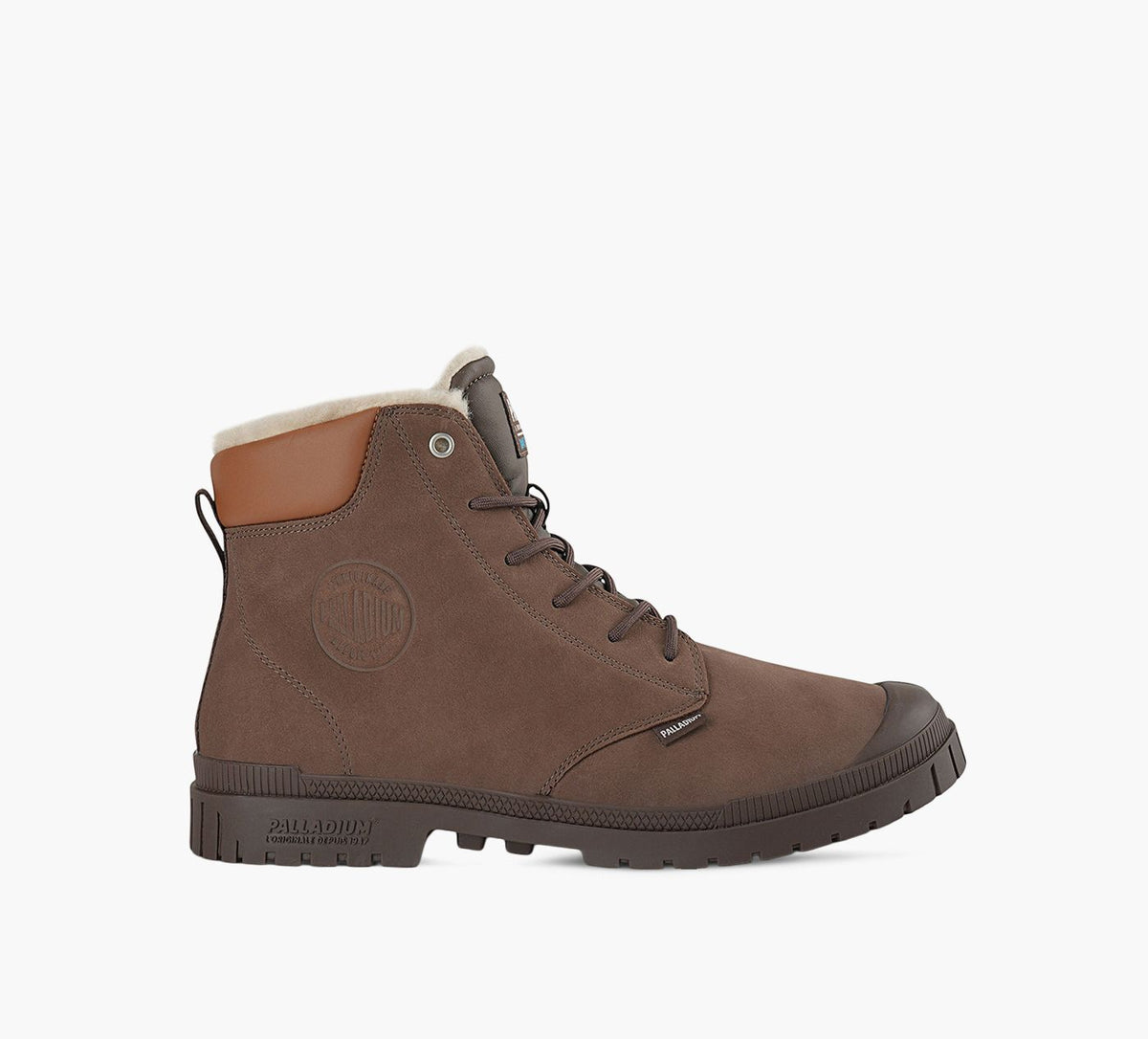 PALLADIUM SP20CUFFLEATHERWaterProofWarmlined in BROWN