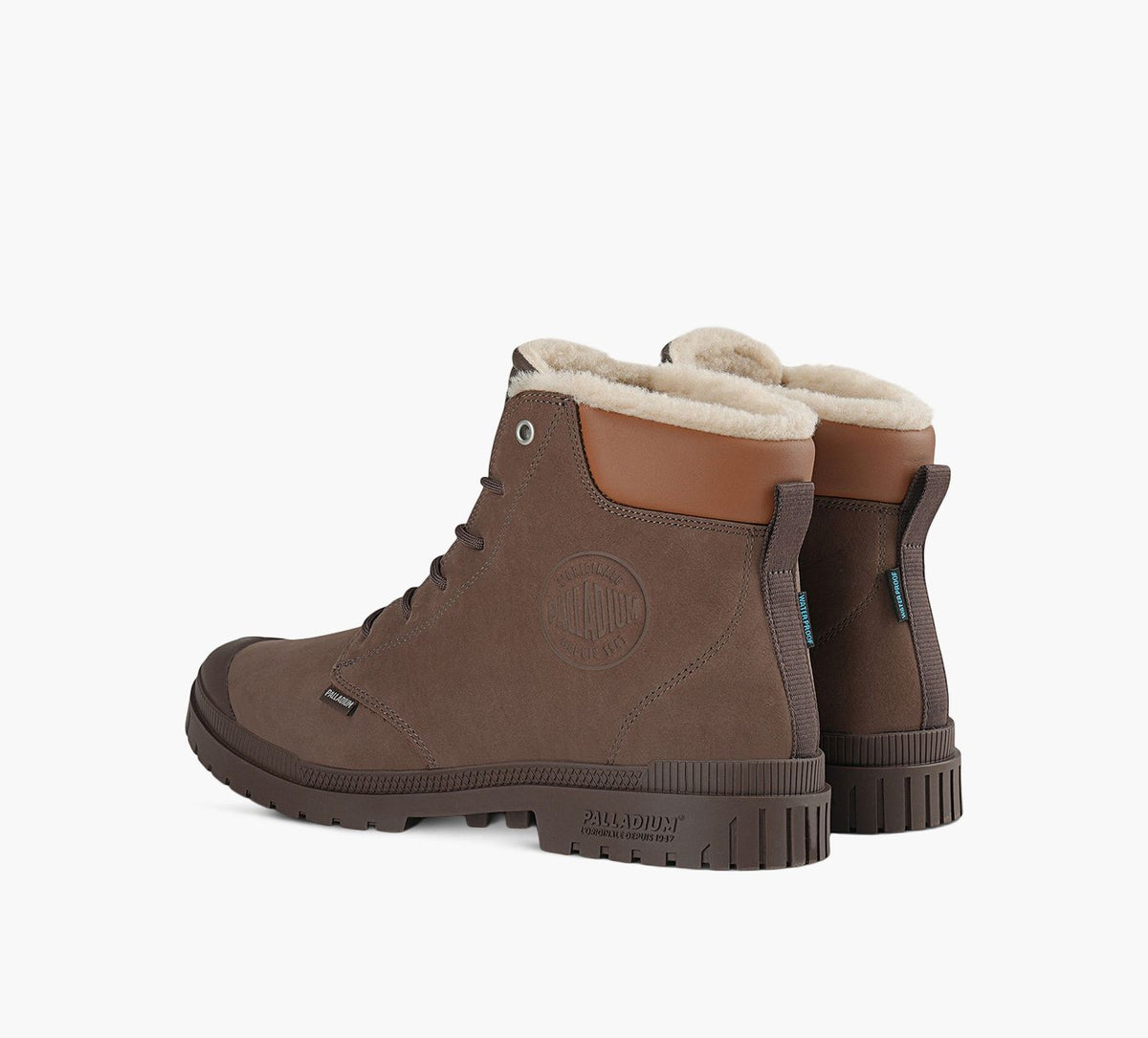PALLADIUM SP20CUFFLEATHERWaterProofWarmlined in BROWN view 3