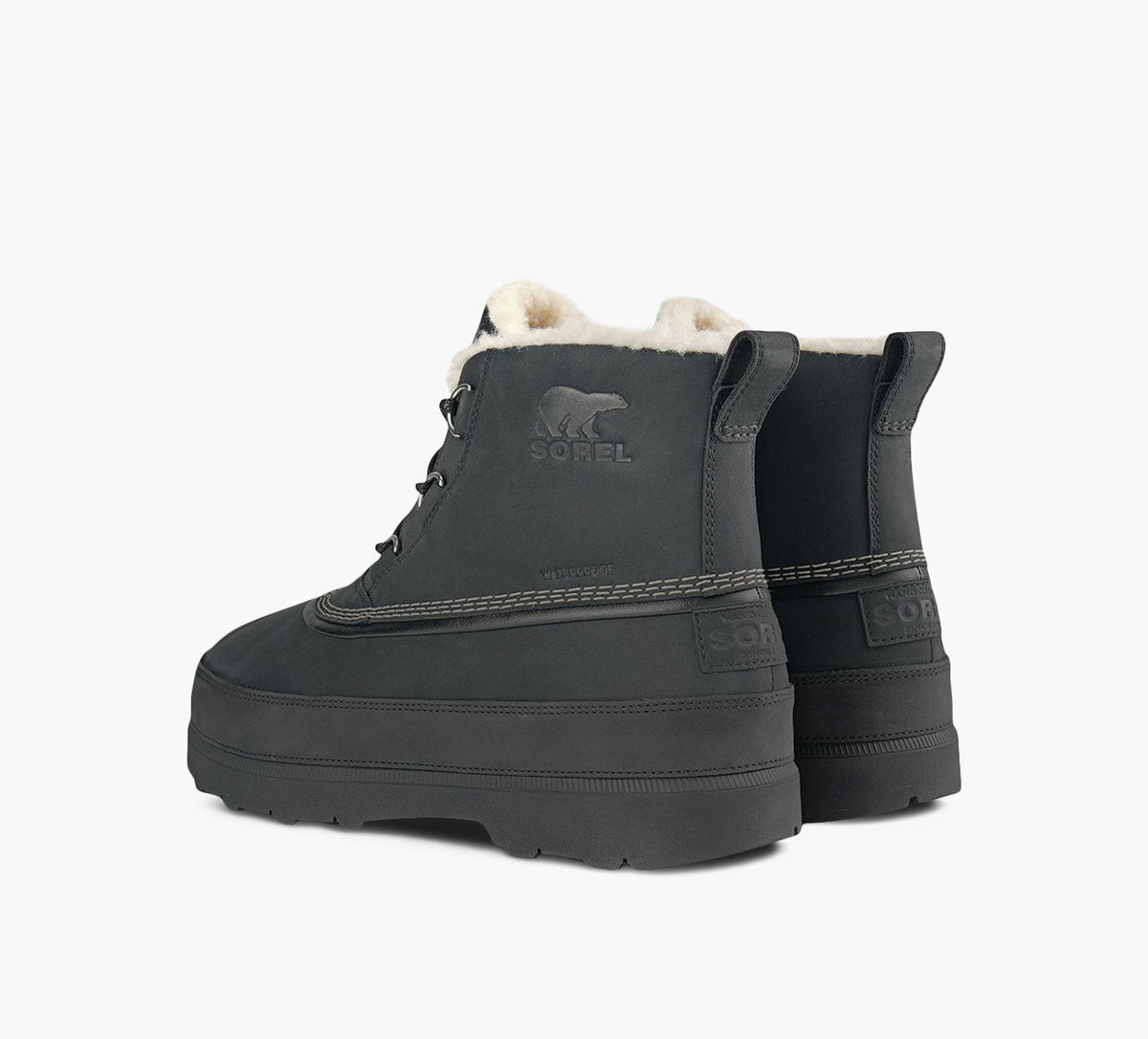 SOREL AMBLERFIRESIDECHUKKAWATERPROOF in BLACK view 3
