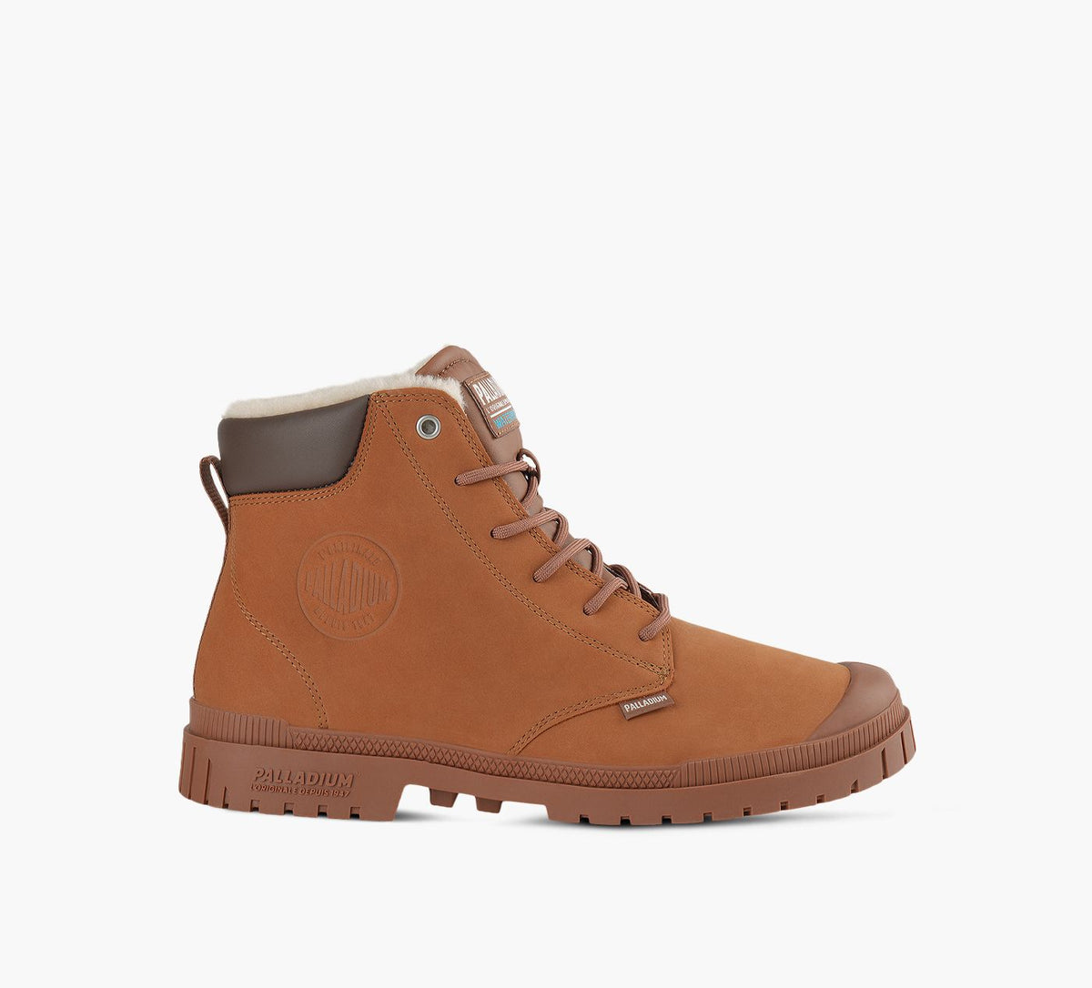 PALLADIUM SP20CUFFLEATHERWaterProofWarmlined in BROWN