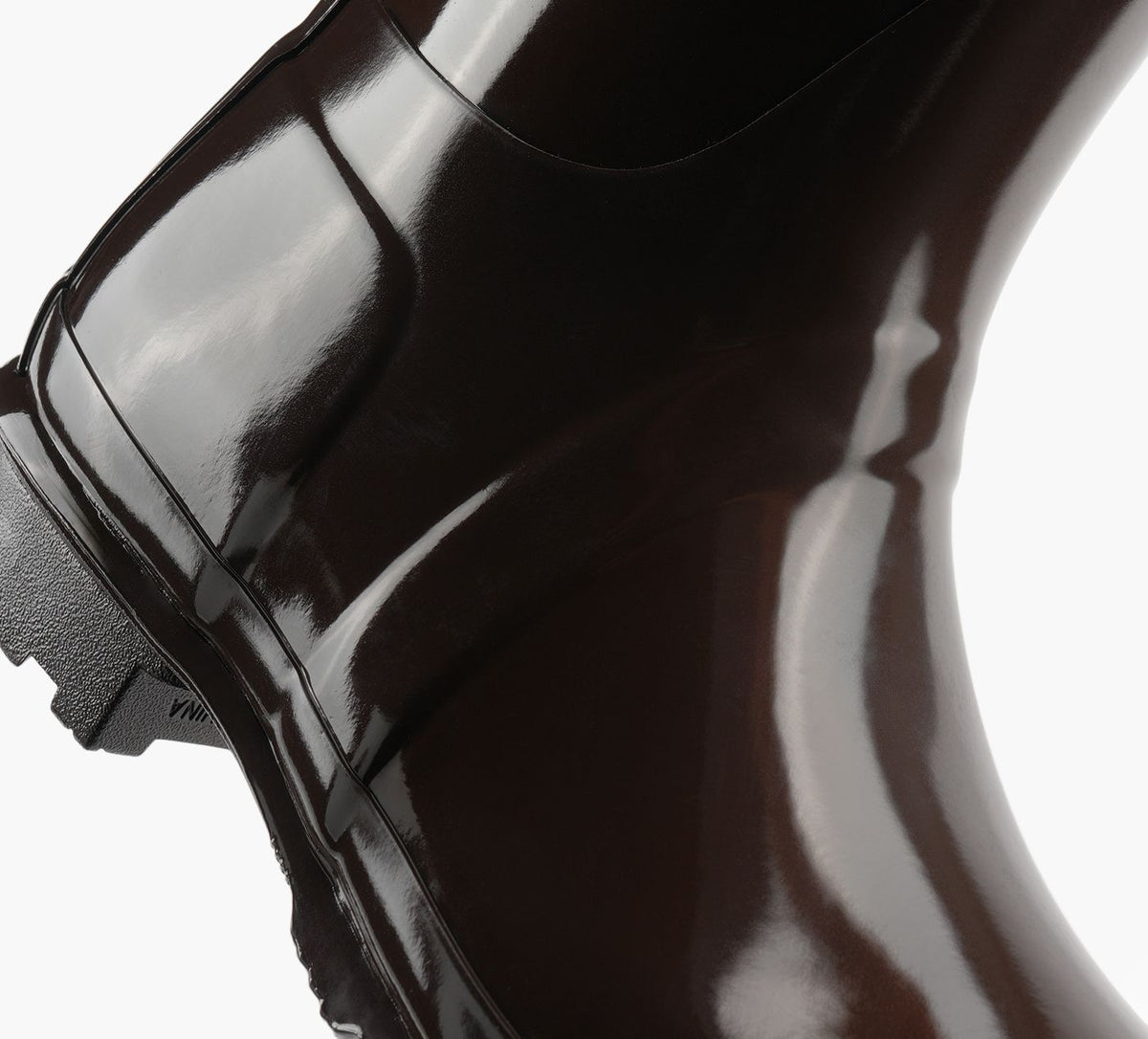 HUNTER BOTTEHAUTESORIGINALTALLGLOSS en BRUN vue 1b