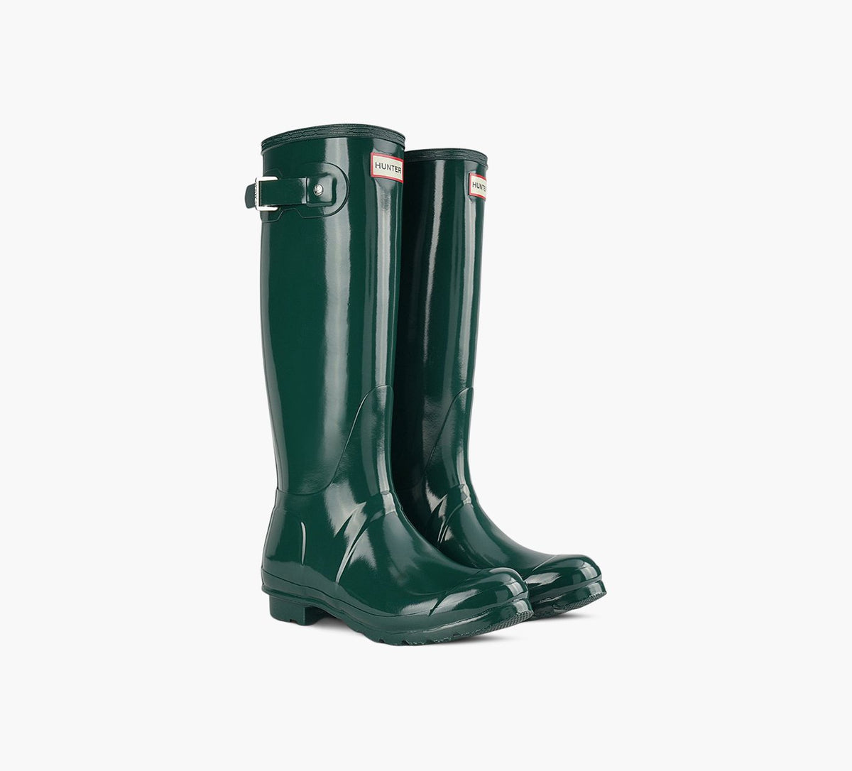 HUNTER ORIGINALTALLGLOSSBOOT in GREEN view 2