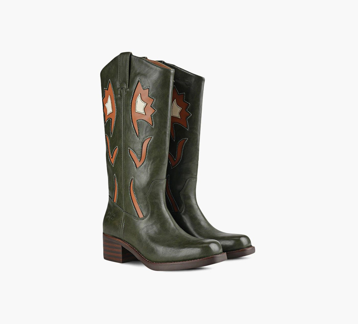 FRYE & CO. MIRANDA10FLEURS en VERT vue 2
