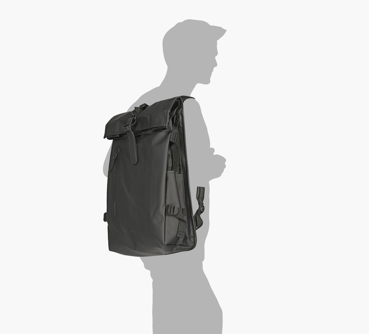 RAINS GRANDSACENROULABLERUCKSACK en NOIR vue 5