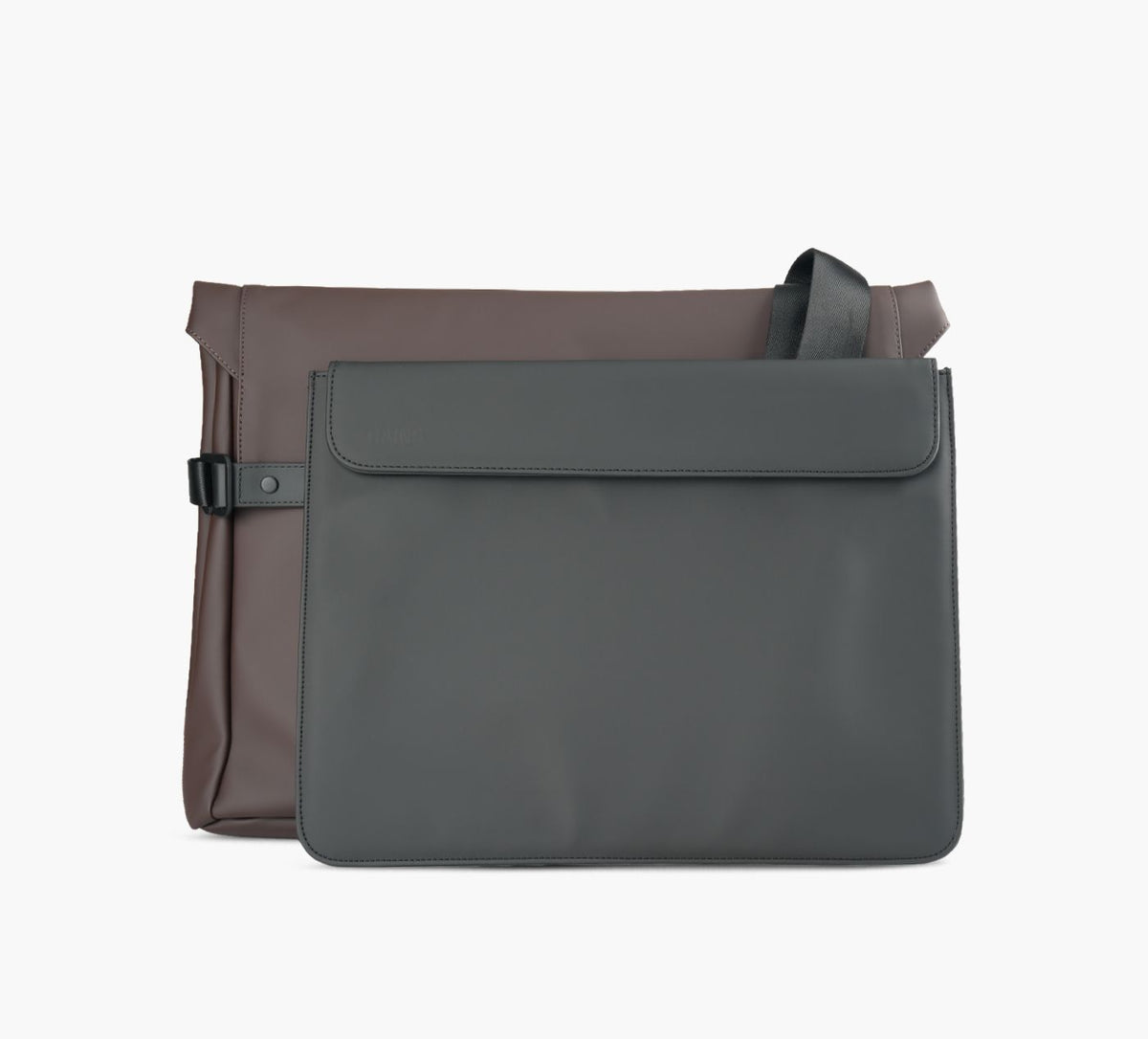 RAINS OTGMESSENGERBAG in BROWN view 3