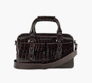 DR. MARTENS TOPHANDLECROCEMBOSSBAG in BURGUNDY