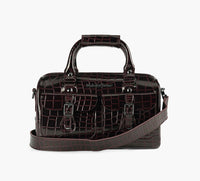 DR. MARTENS TOPHANDLECROCEMBOSSBAG in BURGUNDY