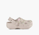 CROCS CRAFTEDPRINTEDCANVASCLOG in BEIGE
