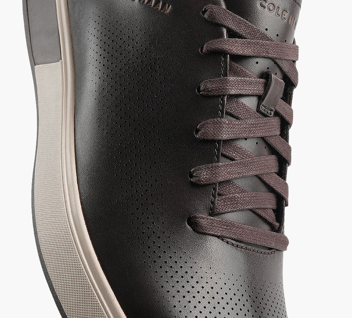 COLE HAAN BASKETGRANDPROANGLEACE en BRUN vue 1b