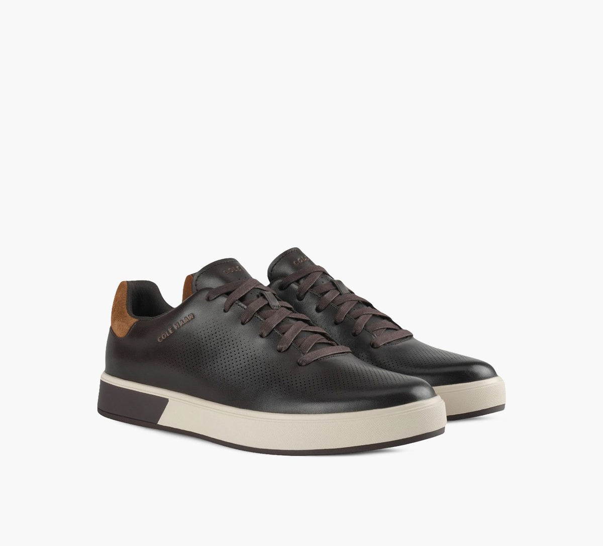 COLE HAAN BASKETGRANDPROANGLEACE en BRUN vue 2