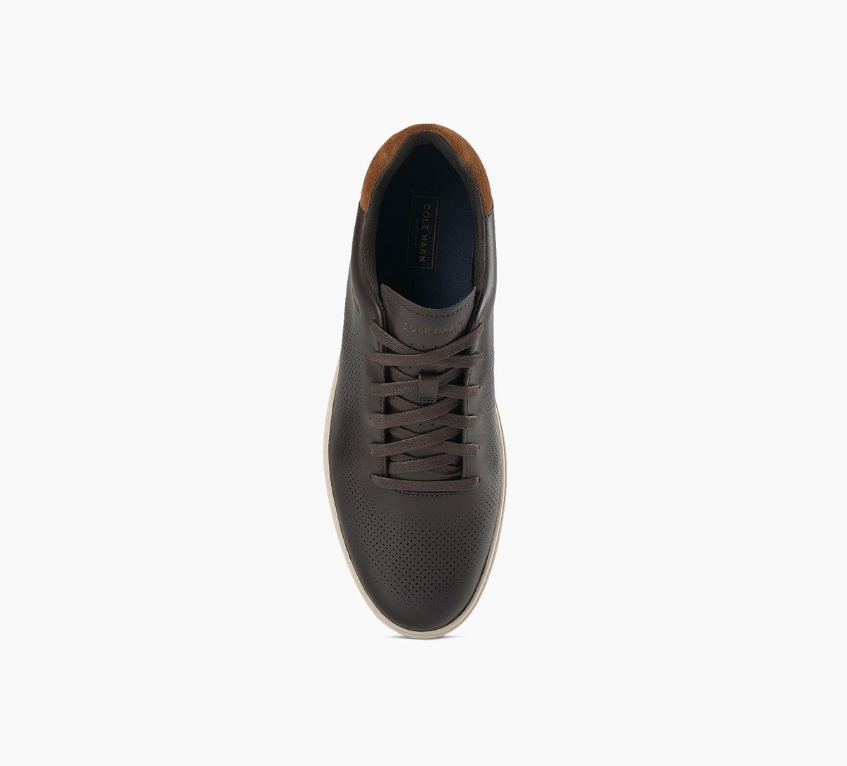 COLE HAAN BASKETGRANDPROANGLEACE en BRUN vue 1c