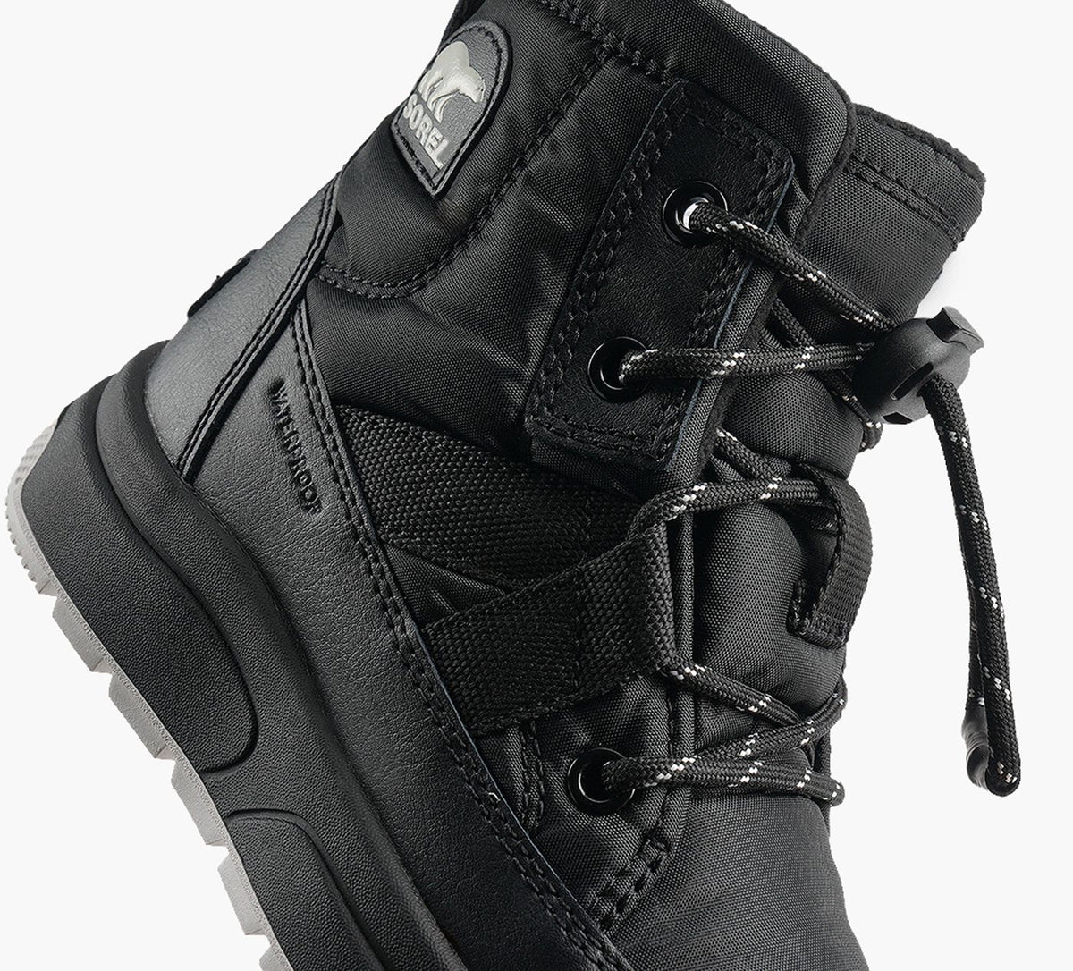 SOREL BOTTEWHITNEYIIIMIHAUTE en NOIR vue 1b