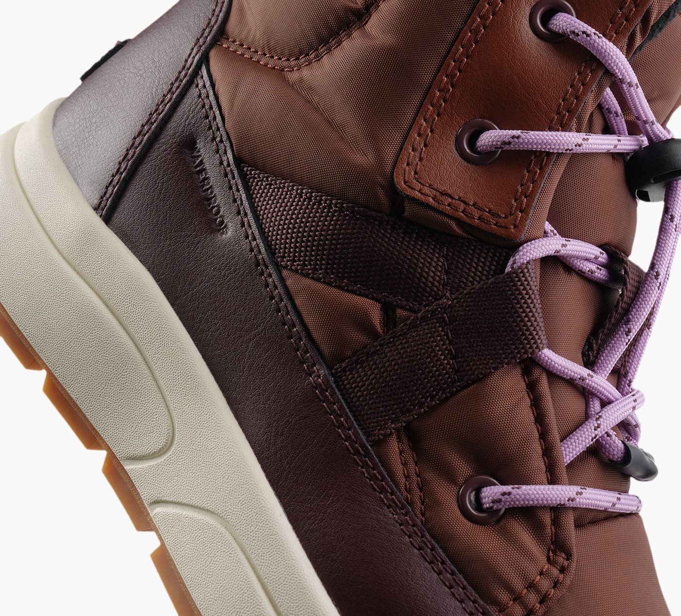 SOREL BOTTEWHITNEYIIIMIHAUTE en BRUN vue 1b