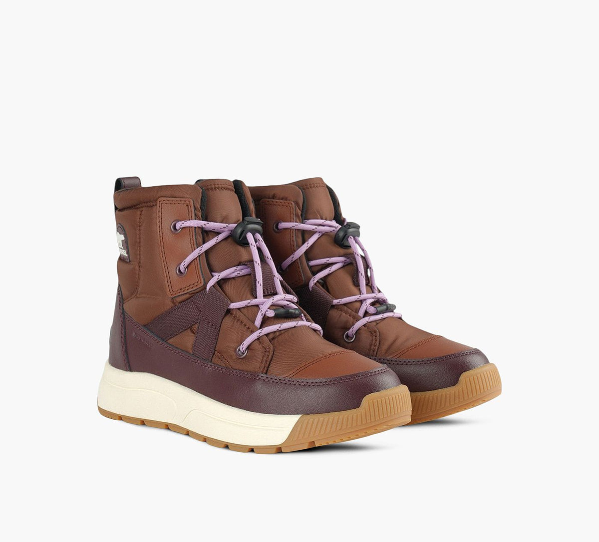 SOREL BOTTEWHITNEYIIIMIHAUTE en BRUN vue 2