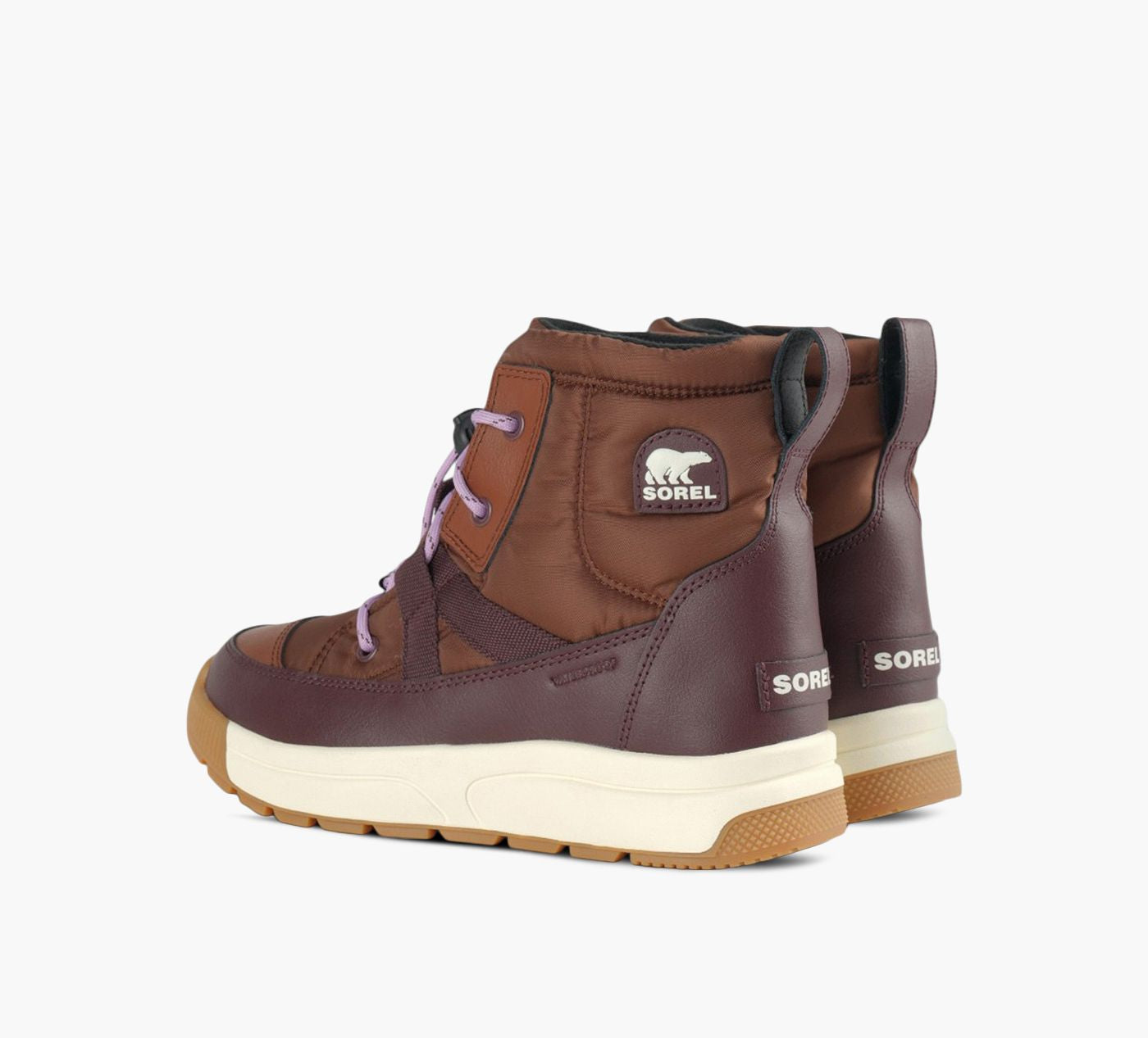 SOREL BOTTEWHITNEYIIIMIHAUTE en BRUN vue 3