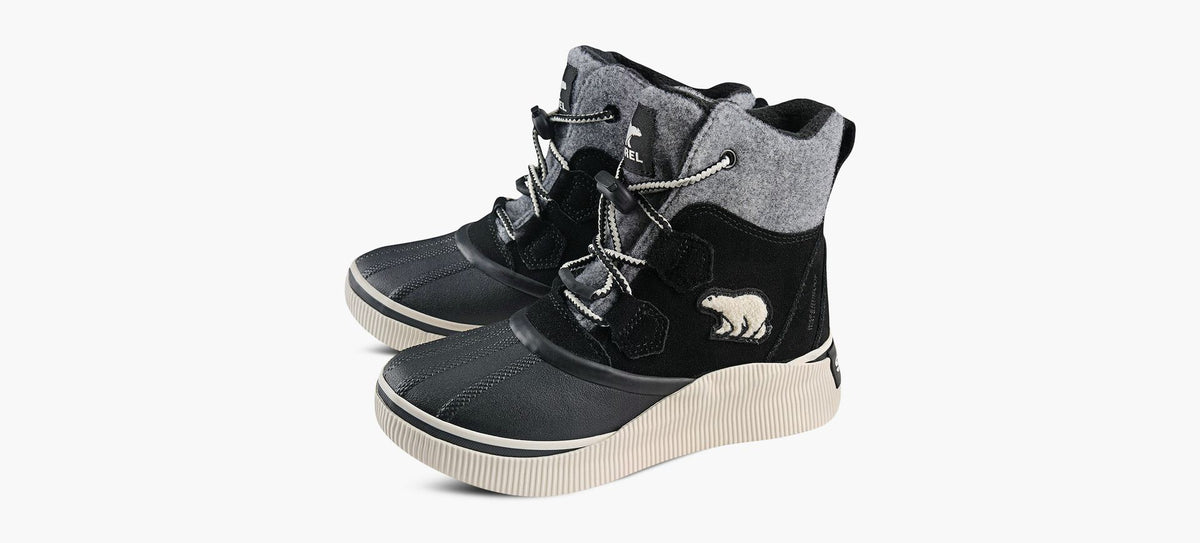 SOREL OUTNABOUTIVCHILLZWATERPROOF in BLACK view 4