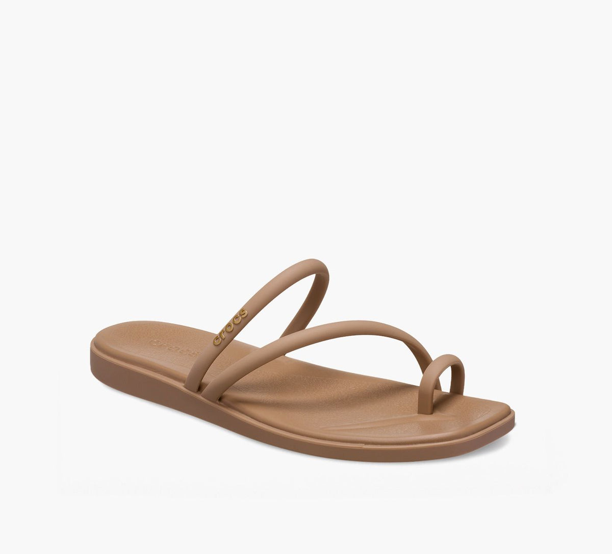 CROCS SANDALEBOUCLELORTEILMIAMI en BRUN vue 2