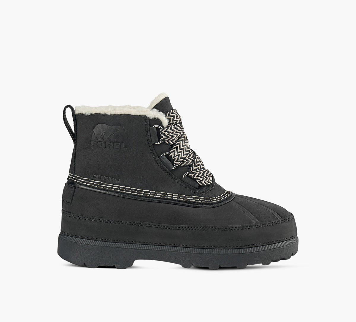 SOREL AMBLERFIRESIDECHUKKAWATERPROOF in BLACK