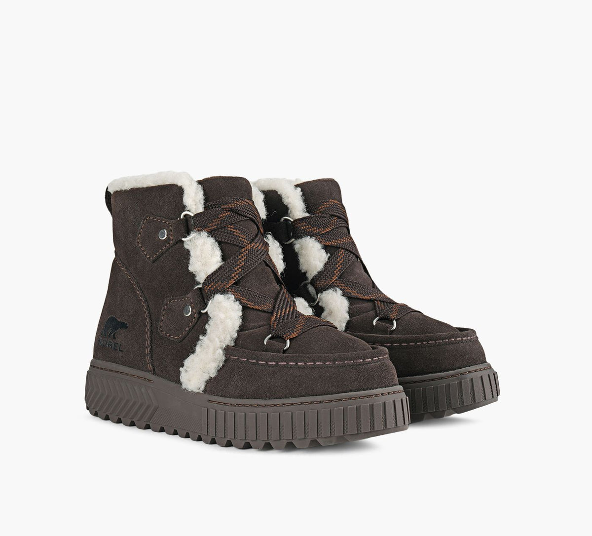SOREL BASKETIMPERMABLEONAAVEALPINEPLUS en BRUN vue 2
