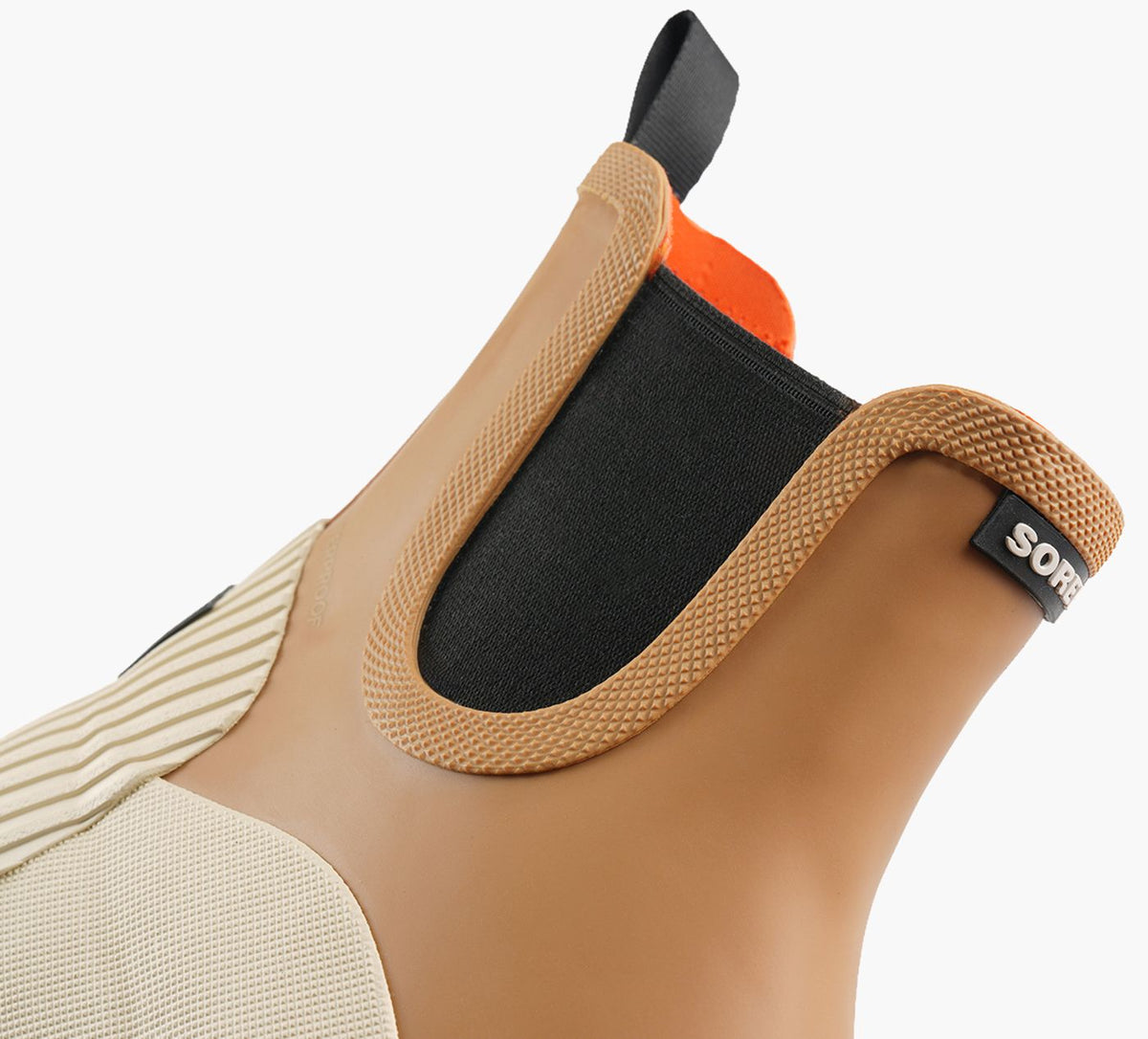 SOREL OUTNABOUTIVCHELSEARAINWATERPROOF in TAN view 1b